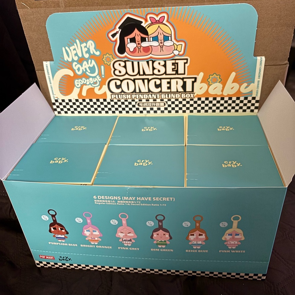 Cry Baby Sunset Concert Plush Pendant Blind Box